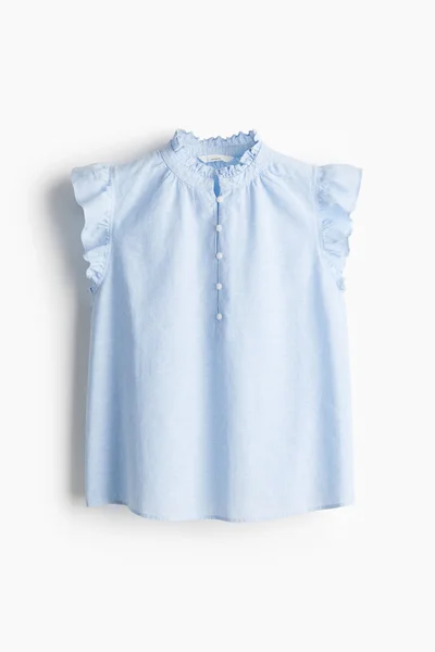 H&M Linen-blend blouse