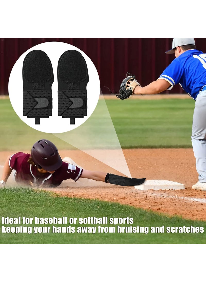 Sosation 2 Pcs Baseball Sliding Mitt Left Hand Softball Sliding Mitt for Baseball and Softball 1063 x 512 Inches Sliding Mitt Hand Protection for Men Women Adults  - Image 3
