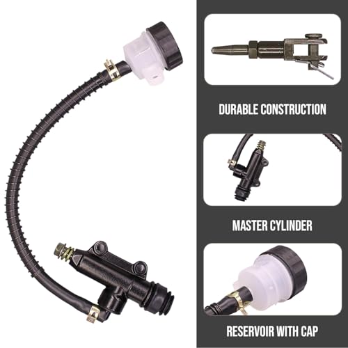 VTRUST Rear Brake Pump Assembly Foot Brake Master Cylinder Compatible for Classic 350cc 500cc - Image 4