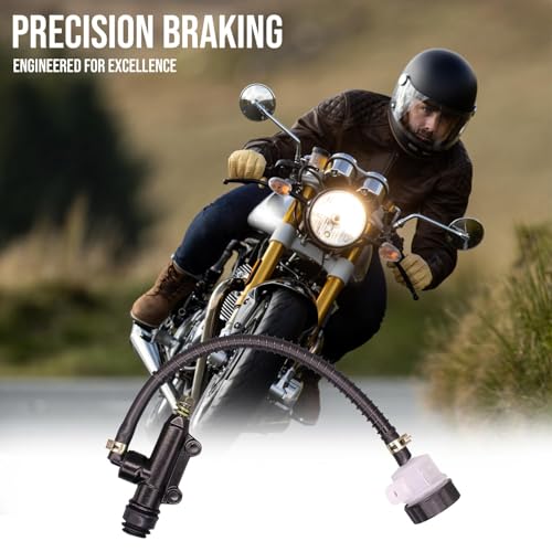 VTRUST Rear Brake Pump Assembly Foot Brake Master Cylinder Compatible for Classic 350cc 500cc - Image 2