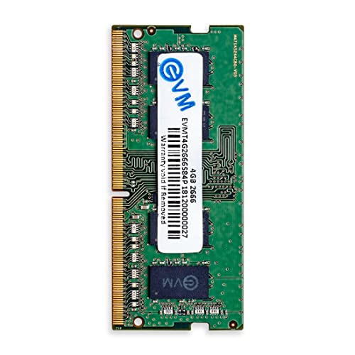 EVM 4GB DDR4 Laptop RAM 2666MHz SO-DIMM – 1.2V Low Voltage, 260-PIN Pin, Intel & AMD Compatible, High-Speed Laptop Memory Upgrade – 10 Year Warranty (EVMT4G2666S84P) - Image 1