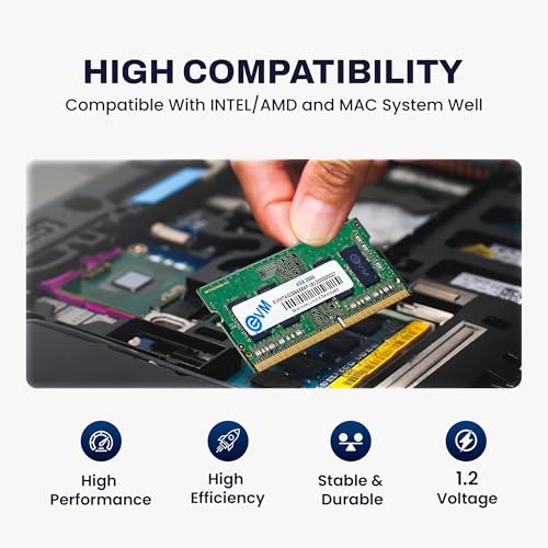EVM 4GB DDR4 Laptop RAM 2666MHz SO-DIMM – 1.2V Low Voltage, 260-PIN Pin, Intel & AMD Compatible, High-Speed Laptop Memory Upgrade – 10 Year Warranty (EVMT4G2666S84P) - Image 5