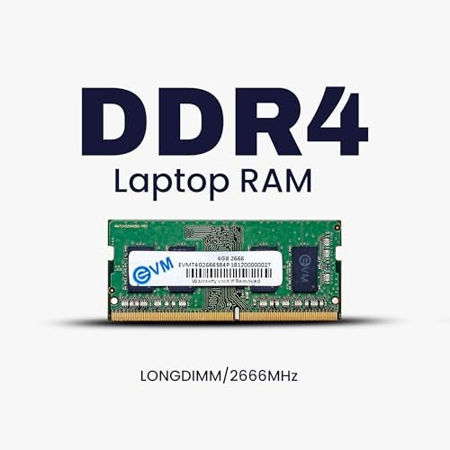 EVM 4GB DDR4 Laptop RAM 2666MHz SO-DIMM – 1.2V Low Voltage, 260-PIN Pin, Intel & AMD Compatible, High-Speed Laptop Memory Upgrade – 10 Year Warranty (EVMT4G2666S84P) - Image 2