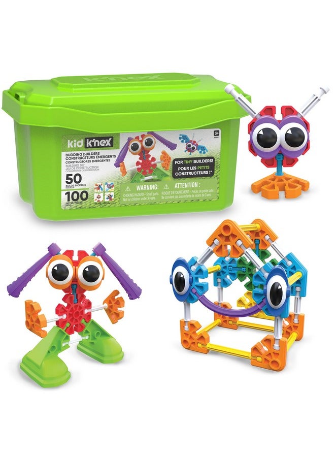 K'NEX KID K'NEX - Budding Builders Set ‚ 100 Pieces, Preschool STEM Building, Kid Construction Set, Creative Play ‚ Ages 3+  - Image 1
