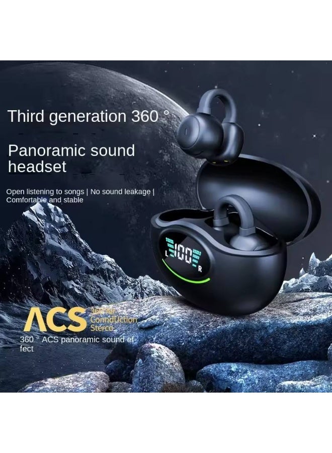 Jliyru Wireless Earbuds, Bluetooth Headphones, Open Ear Clip Sports Earbuds HiFi Audio True Wireless Earphones with Waterproof and Intelligent Noise Cancelling - Image 3