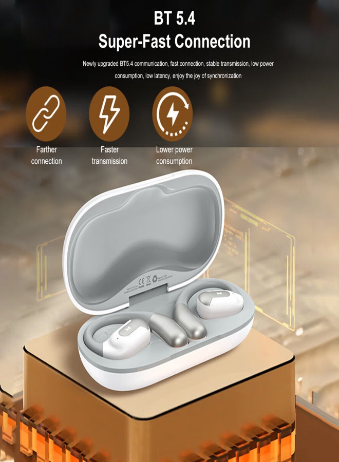 MONSTER AC317 Open Ear Headphone BT 5.4 Sport Earbuds with Earhooks Noise Cancelling Stereo Wireless Earphones Built-in Mic Waterproof - Image 4
