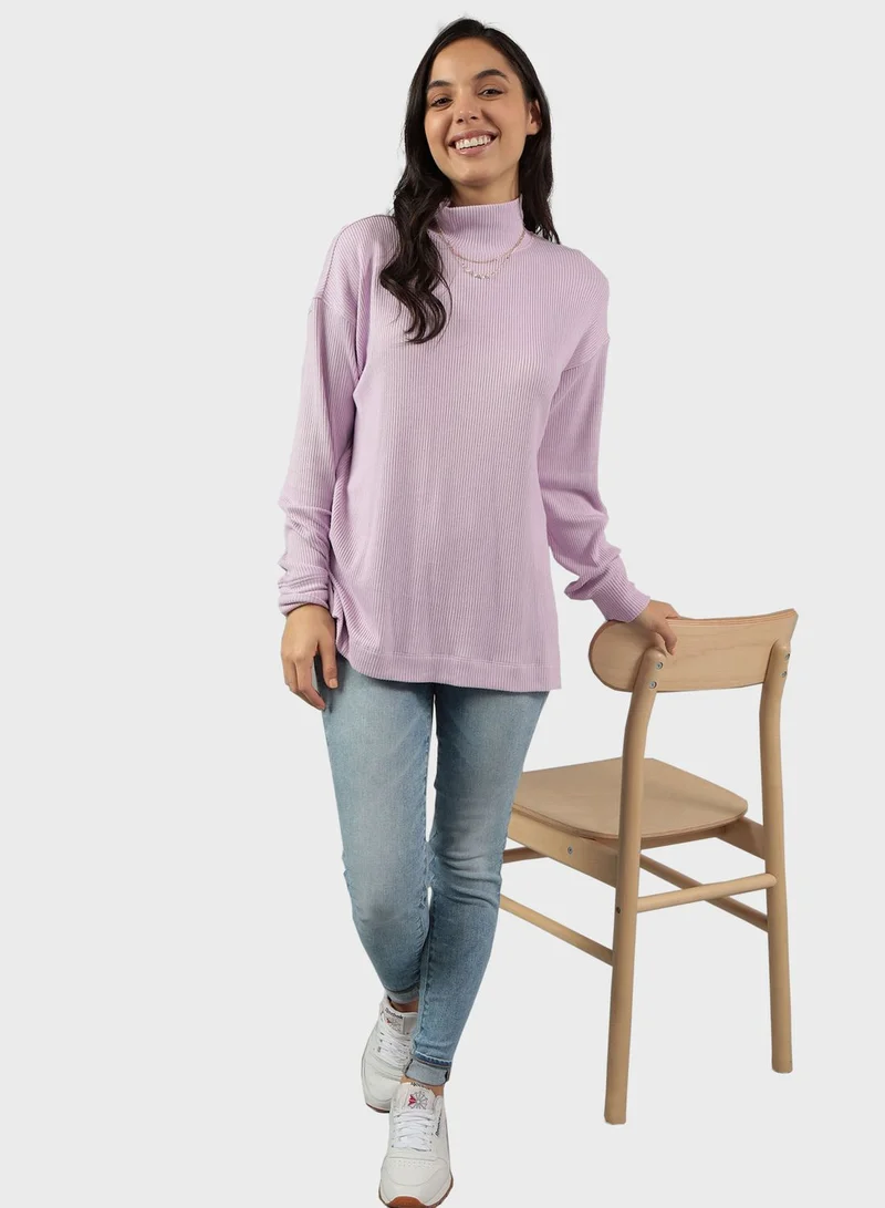 American Eagle Mock Neck Top
