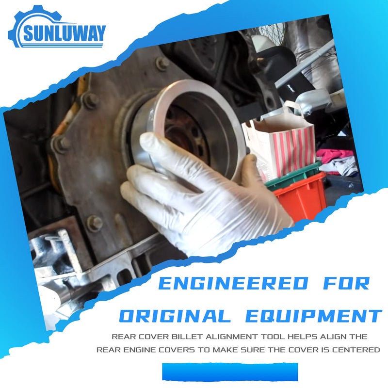 Sunluway LS Rear Cover Billet Alignment Tool Fits for LS Series Engines 4.8 5.3 5.7 6.0 LS1 LS2 LS3 LS6 L99 LS9 LSA LQ4 - Image 2
