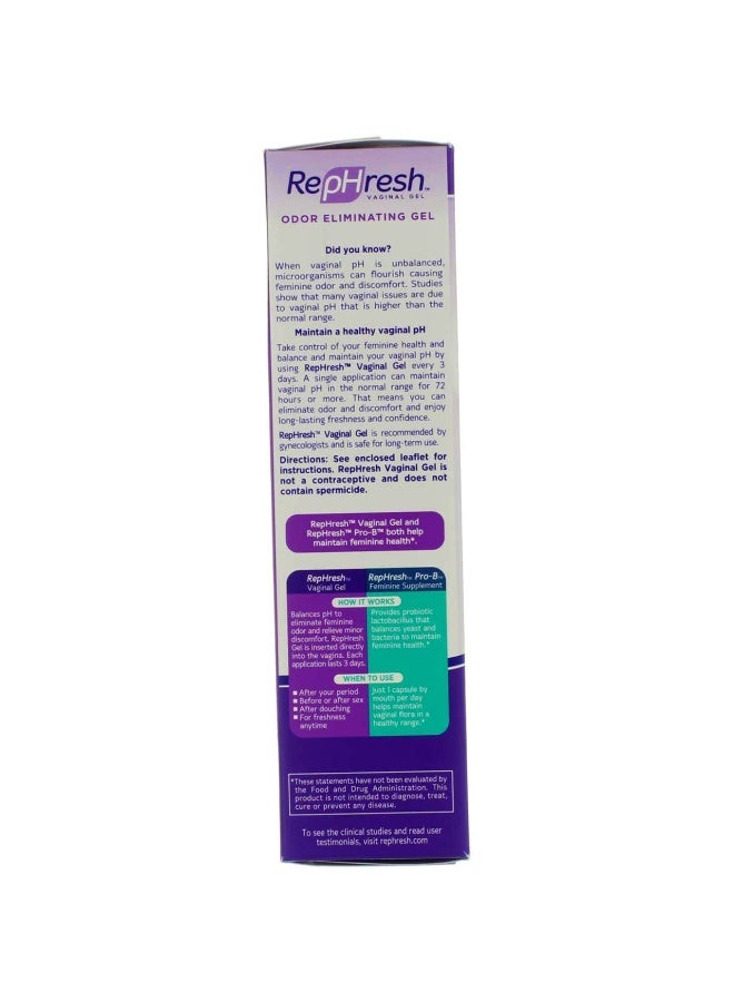 RepHresh Vaginal Gel, Odor Eliminating Gel, 4 ea (Pack of 2) - Image 4