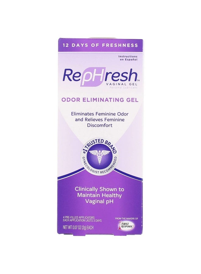 RepHresh Vaginal Gel, Odor Eliminating Gel, 4 ea (Pack of 2) - Image 2