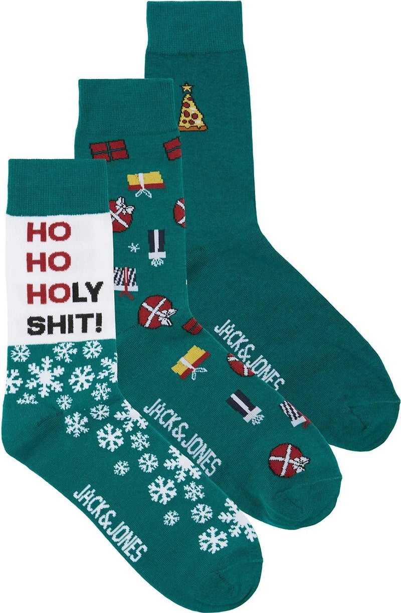 Jack Jones Men's New Year's Concept 3-Piece Socks - 12246912 - Image 1