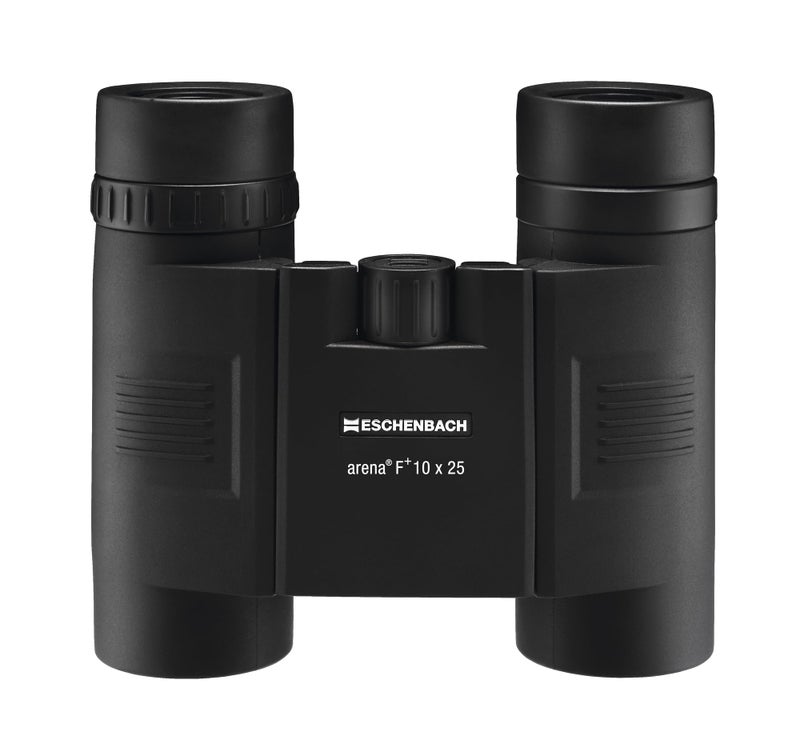 Eschenbach Arena F+ 10x25 Binoculars for Adults for Bird watching - High Power Optics Waterproof Fogproof Black 10.5 oz