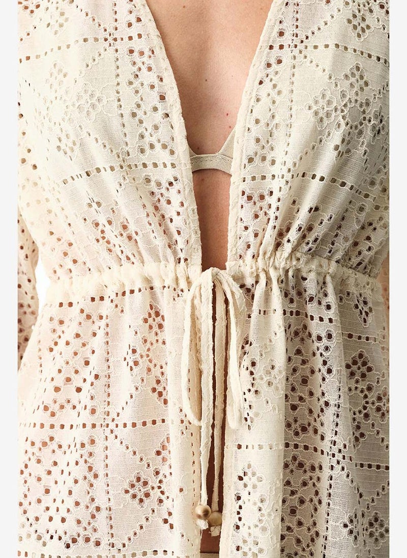 Penti Women Jasmine Ecru Kimono - Image 3