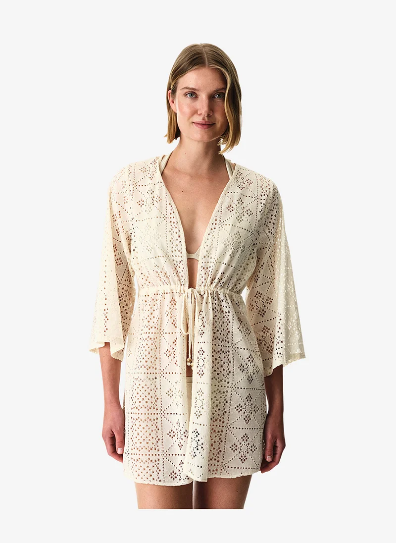 بنتي Women Jasmine Ecru Kimono