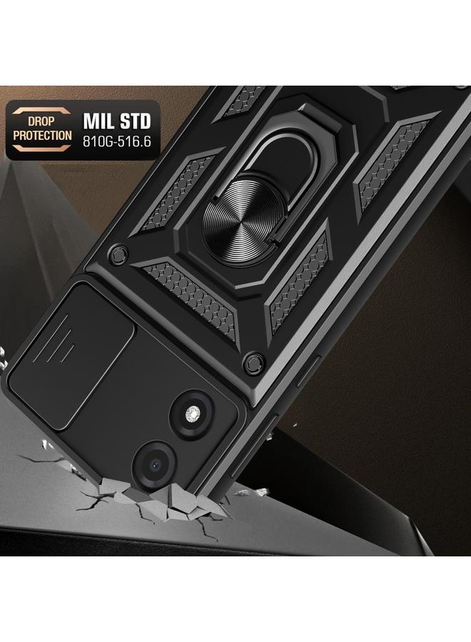 S-TOP Case For Motorola Moto E13 4G Sliding Camera Cover Design TPU+PC Phone Case - Image 4