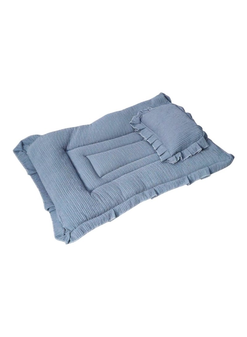 BABYCARA Baby Bed with Thick Mattress Pillow for Newborn Babies 80x55cm  - Image 2