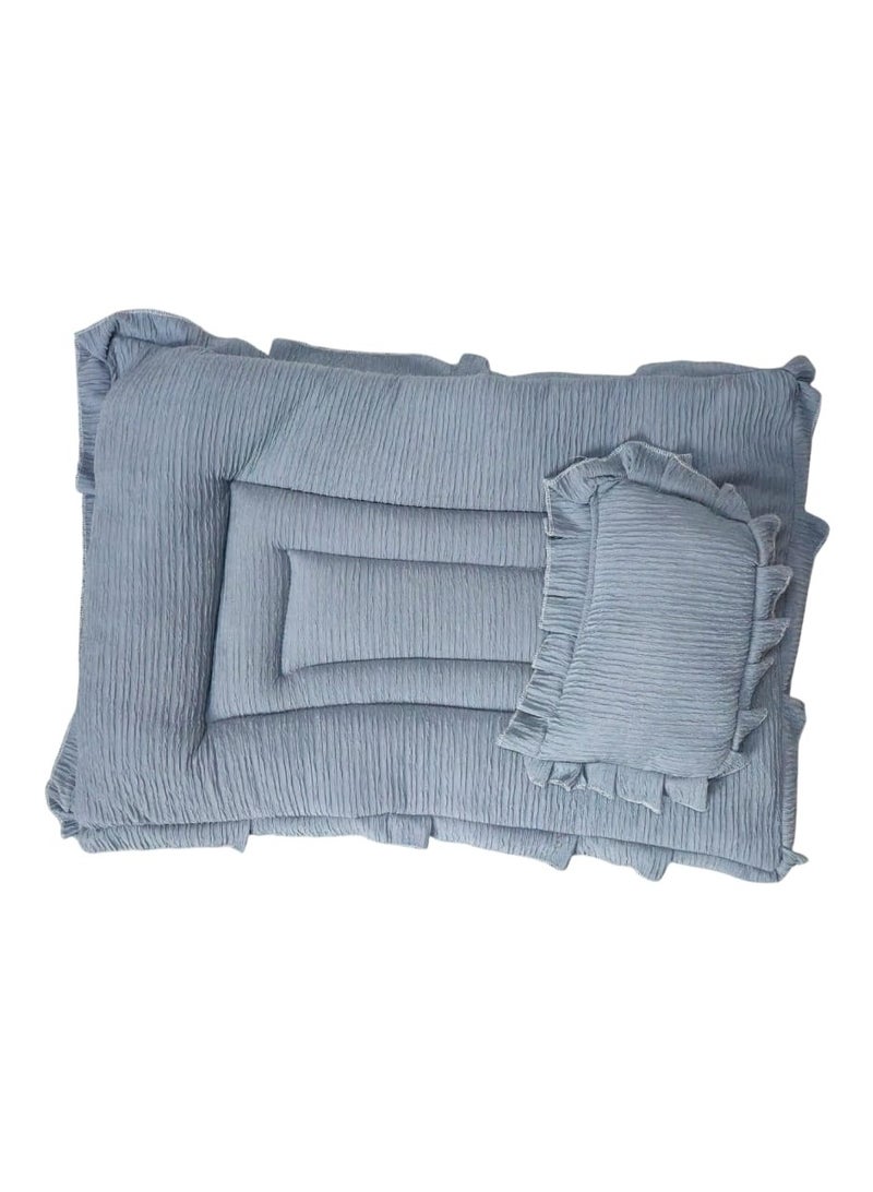 BABYCARA Baby Bed with Thick Mattress Pillow for Newborn Babies 80x55cm  - Image 4