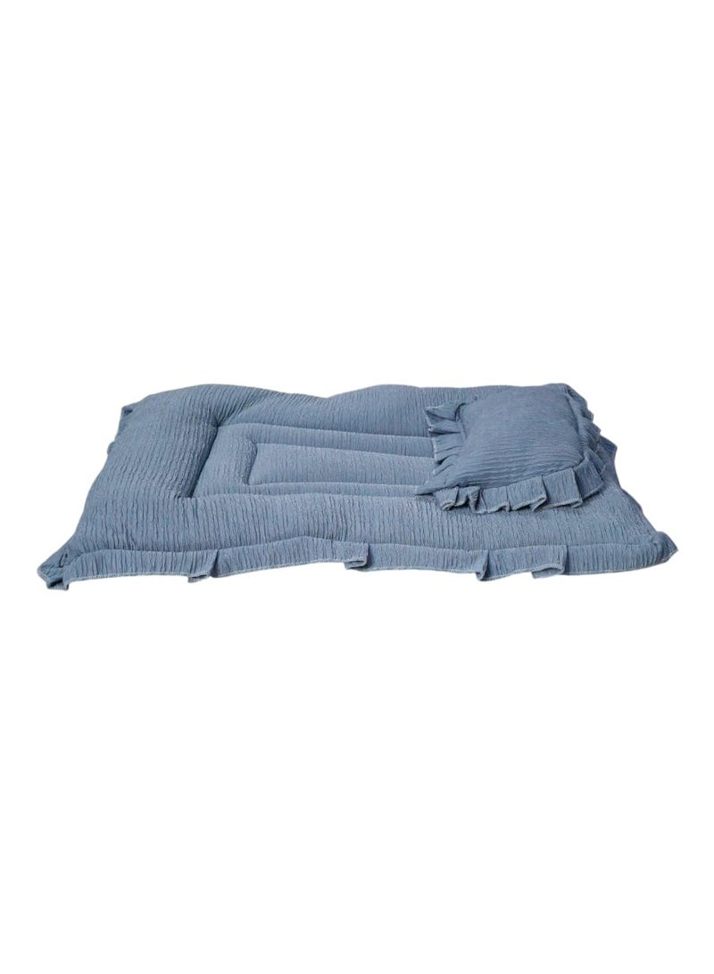 BABYCARA Baby Bed with Thick Mattress Pillow for Newborn Babies 80x55cm  - Image 3