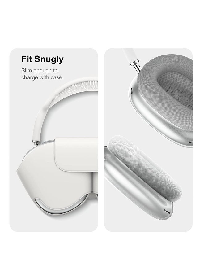 NIBEMINENT - For AirPods Max Case Cover, Clear Soft TPU Skin AntiScratch, Transparent Accessories Ultra Protective Cover for Apple AirPods Max (Crystal Clear) - Image 1