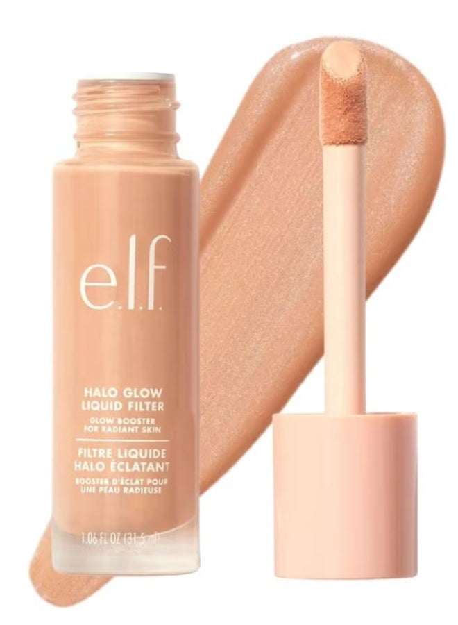 e.l.f. Halo Glow Liquid Filter Shade 3 Light/Medium, 31.5ml Illuminating Liquid Makeup for Radiant Soft-Focus Glow