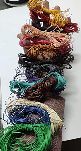 OMX 15 Colours, 0.5 mm, 10Mtr Each Colour (15 Colour Mix) Total 150 Mtr. Waxed Cotton Cord Wire for Jewellery Bracelets, Anklet, Beading - Image 3