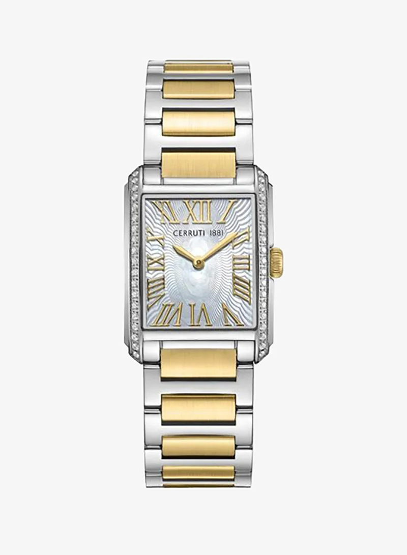 Rendena 24.5mm White Mother-of-pearl Dial Quartz Analog Watch For Women