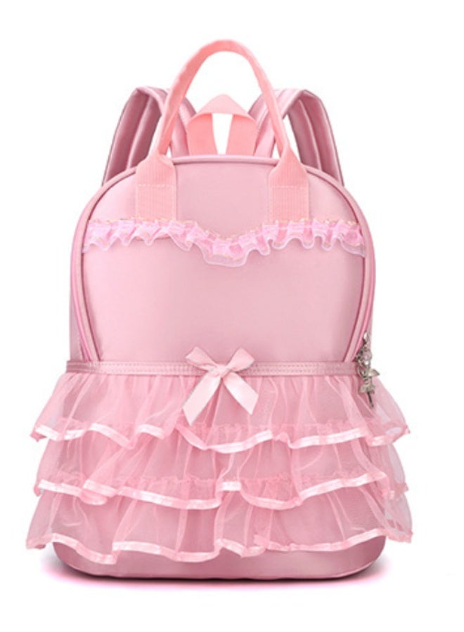 Kids School Backpack, Girls Cute Toddler Cartoon Bags, Lightweight Bookbags School Backpack with Adujustable Strap Small Preschool Daycare Bag (JY-2904, Pink) - Image 1
