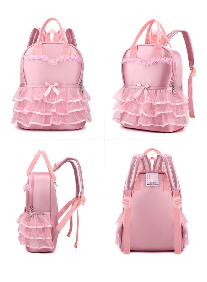 Kids School Backpack, Girls Cute Toddler Cartoon Bags, Lightweight Bookbags School Backpack with Adujustable Strap Small Preschool Daycare Bag (JY-2904, Pink) - Image 3