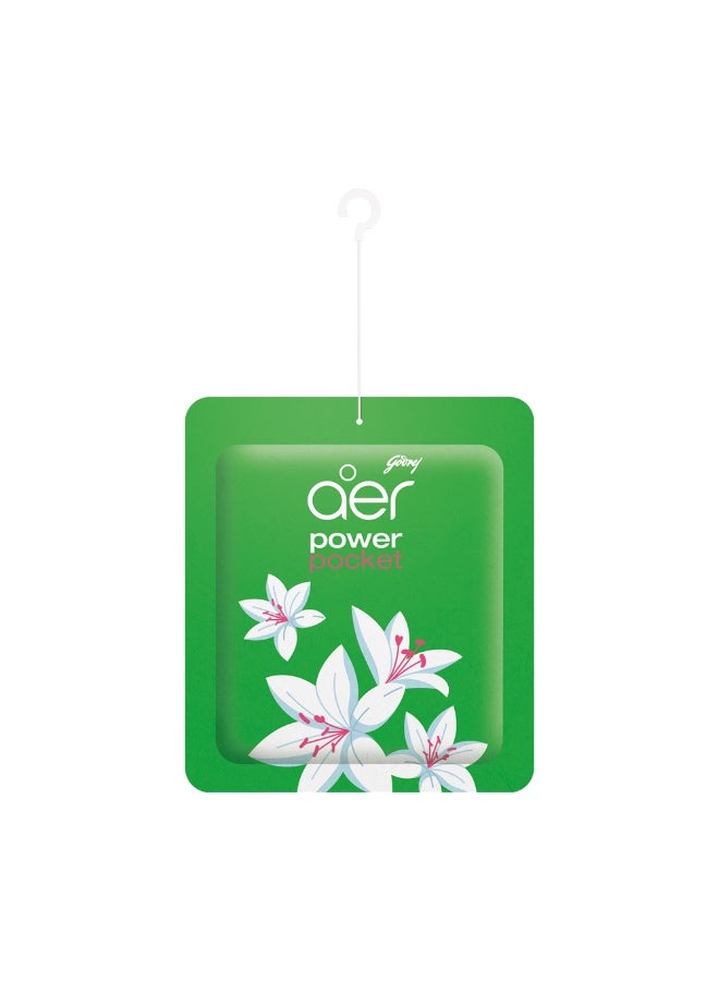 Godrej Aer Godrej Power Pocket Air Freshener Jasmine Floral Delight 10g - Image 1