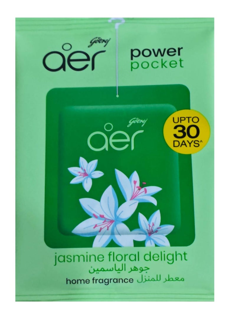 Godrej Aer Godrej Power Pocket Air Freshener Jasmine Floral Delight 10g - Image 2