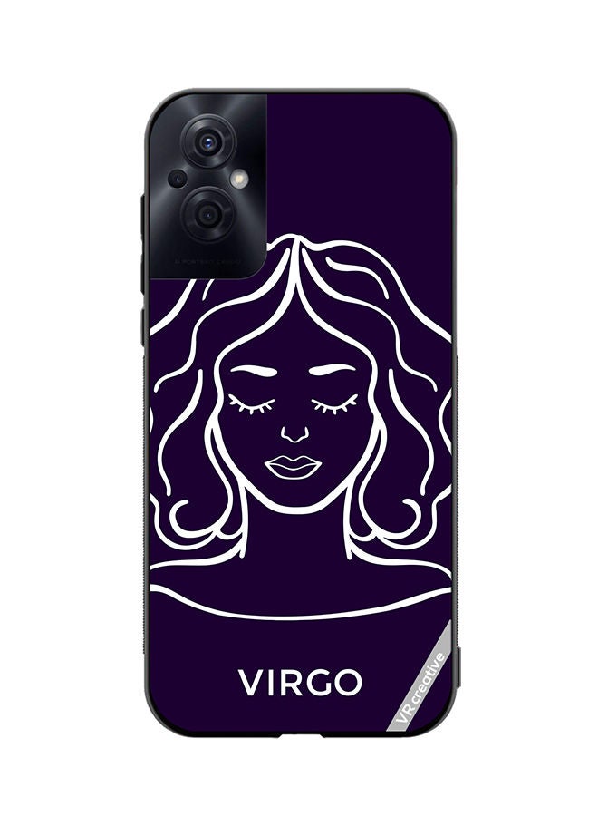 VR CREATIVE Protective Case Cover For Oppo Reno8 Z Astrological Zodiac Sign Virgo Design Multicolour - Image 1