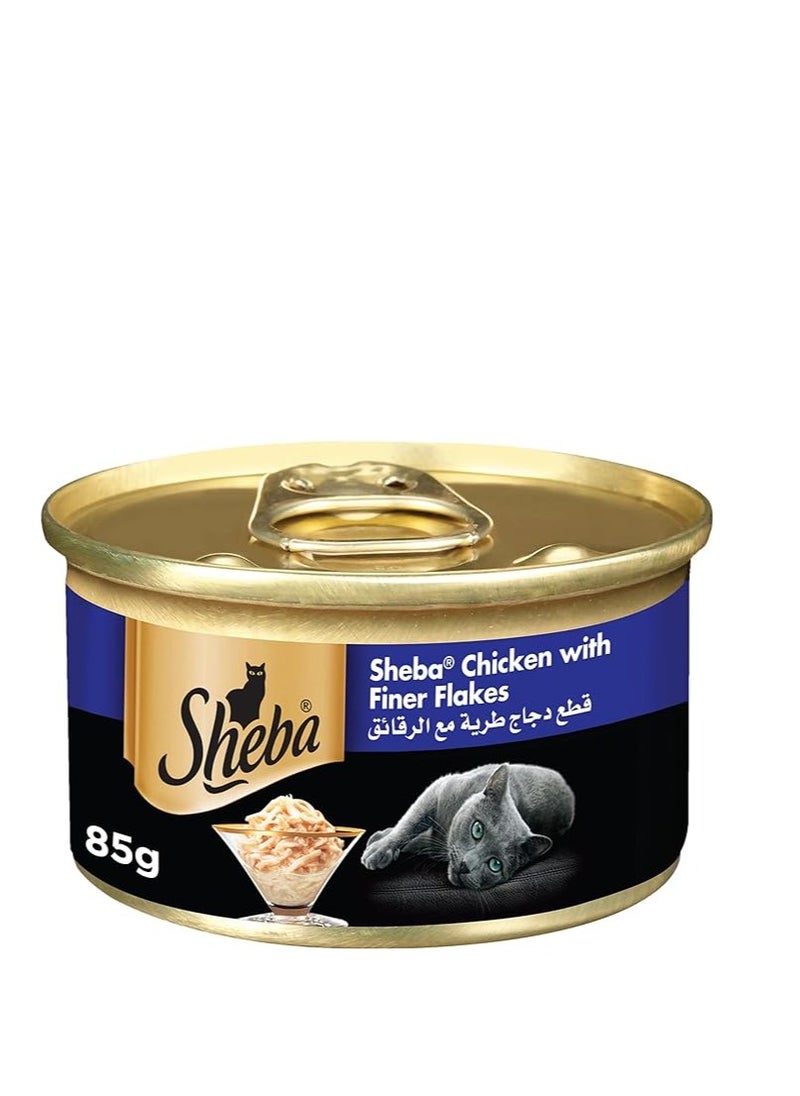 Sheba - sheba chicken with finerflakes 85g pack of 6 - Image 1