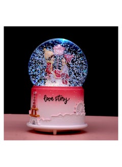 BLAZE Glowing Snow Music Crystal Ball Desktop Decorations Music Box Resin Crafts Carousel  - Image 2