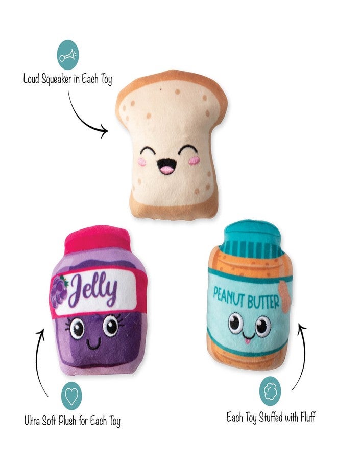 Fringe Studio Plush Dog Toy Set, Sticky Situation, 3 Piece Set, PetShop Collection (289599) - Image 2