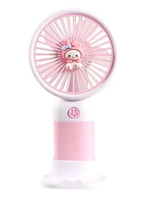 مروحة صغيرة محمولة بتصميم لطيف وأنيق، قابلة لإعادة الشحن عبر USB، 1.5 وات، خفيفة وسهلة الحمل، بطارية قوية توفر تبريدًا يدوم طويلاً، تصميم أنيق وعصري مناسب للفتيات والفتيان، وكذلك البالغين، مثالية للمدرسة والتسوق والنزهات الصيفية