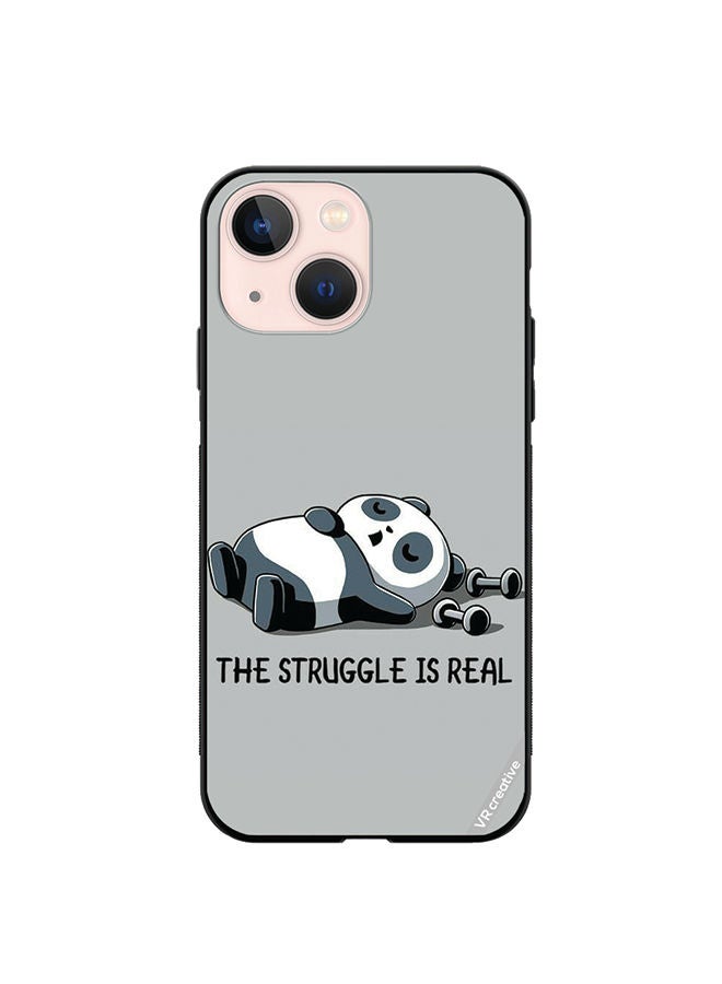 VR CREATIVE Protective Case Cover For Apple iPhone 13 mini Struggle Is Real Design Multicolour - Image 1