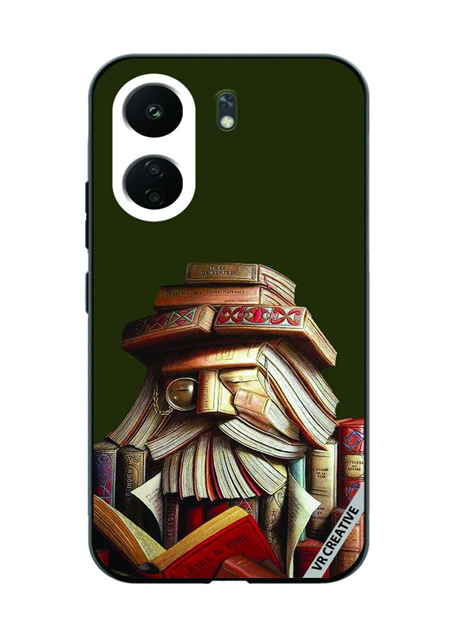 VR CREATIVE Protective Case Cover For Xiaomi Redmi 13C Books Design Multicolour - Image 1