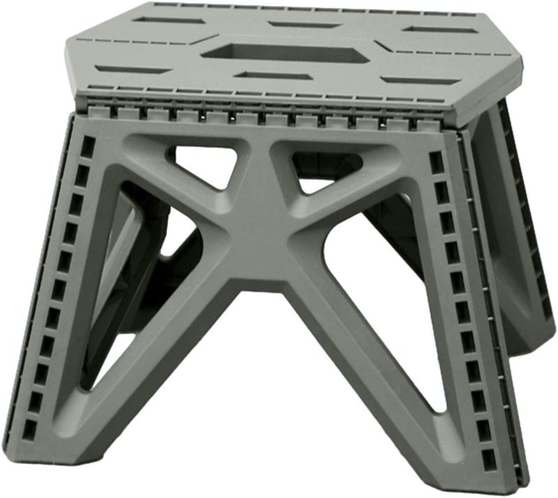 Sevia Folding Step Stool for Adults Handle Folding Stool Portable Plastic Camping Step Stool NonSlip Small Collapsible Fold Up Stepping Stool for Adults Child - Image 1