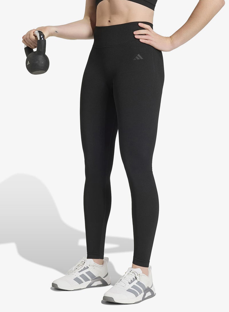 Adidas Workout Essentials Knit Scrunch 7/8 Leggings - Image 1