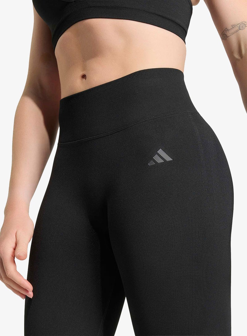 Adidas Workout Essentials Knit Scrunch 7/8 Leggings - Image 3