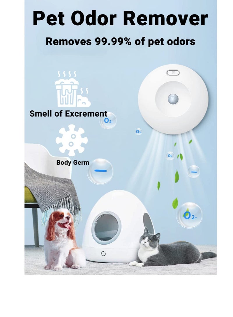 Excefore Cat Litter Box Deodorizer, Automatic Pet Odor Eliminator, Smart Pet Odor Eliminator Machine, Neutralizer, 99.9% Dust-Free, for All Kinds of Litter Box, Bin, Bathroom Wardrobe, and Small Area - Image 5