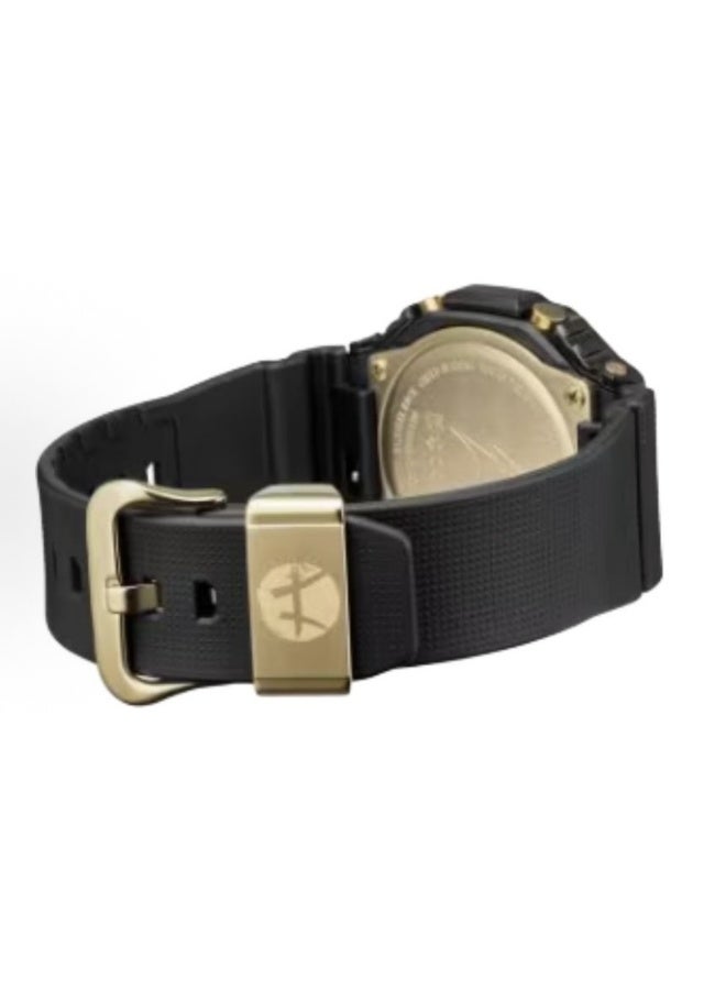 CASIO G-Shock G-Steel Solar Connected Gold Dial Black Resin Strap Watch GBM-2100RH-1AJR  - Image 2