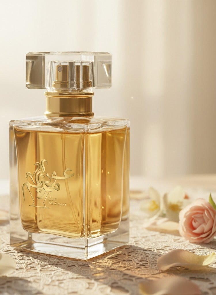 OUD MARYAM عود مريم دبي 50 مل عطر عربي للجنسين طويل الأمد - رائحة تدوم 24-36 ساعة - برغموت، كُمكوات، كمثرى ناشي. - Image 2