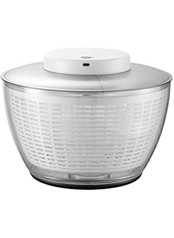 Generic Electric Salad Spinner 4.5L Large Capacity Lettuce Spinner Multifunctional Fruit Washer Vegetable Dryer for Home Kitchen,BPA Free, Green  - Image 1
