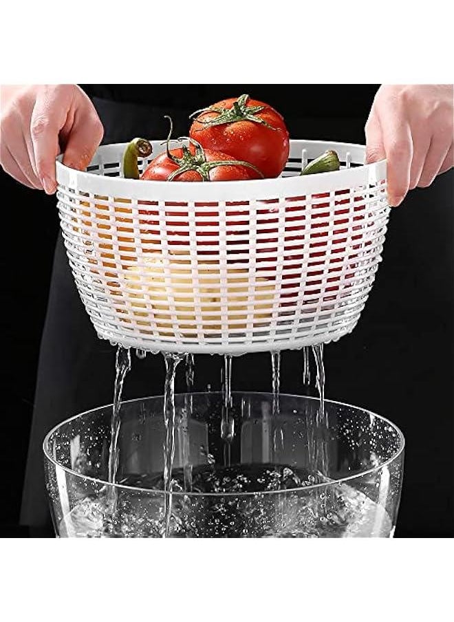 Generic Electric Salad Spinner 4.5L Large Capacity Lettuce Spinner Multifunctional Fruit Washer Vegetable Dryer for Home Kitchen,BPA Free, Green  - Image 4