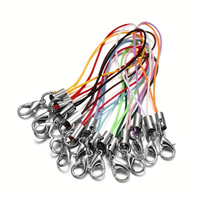 40pcs White Phone Lanyands Keychains Multi Functional Durable Straps For Backpack Accessories - Image 1