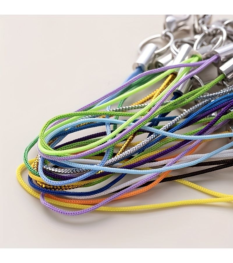 40pcs White Phone Lanyands Keychains Multi Functional Durable Straps For Backpack Accessories - Image 3
