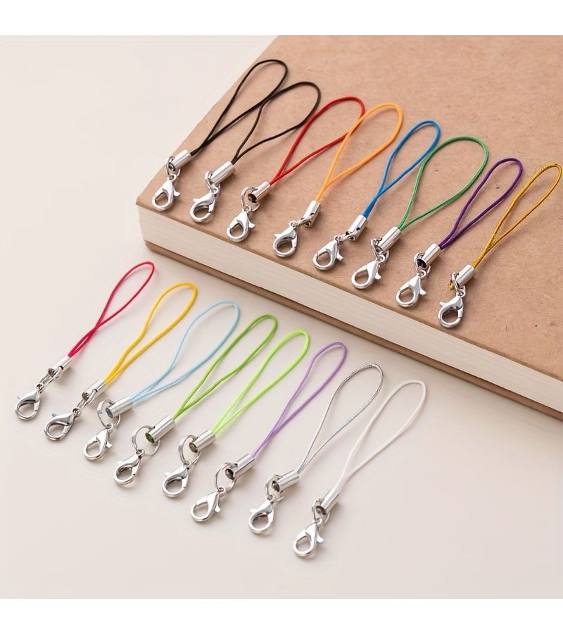 40pcs White Phone Lanyands Keychains Multi Functional Durable Straps For Backpack Accessories - Image 4