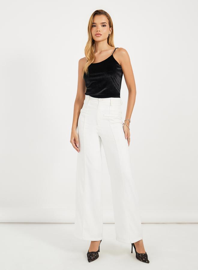 Styli Velvet Look Strappy Cami  - Image 3