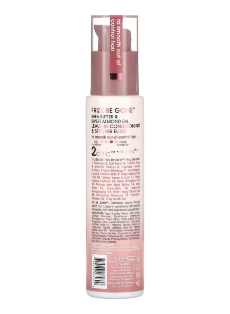 GIOVANNI 2CHIC GIOV 2CHIC FRIZZ BE GONE LEAVE-IN COND & ELIXIR 4OZ:18560 - Image 2